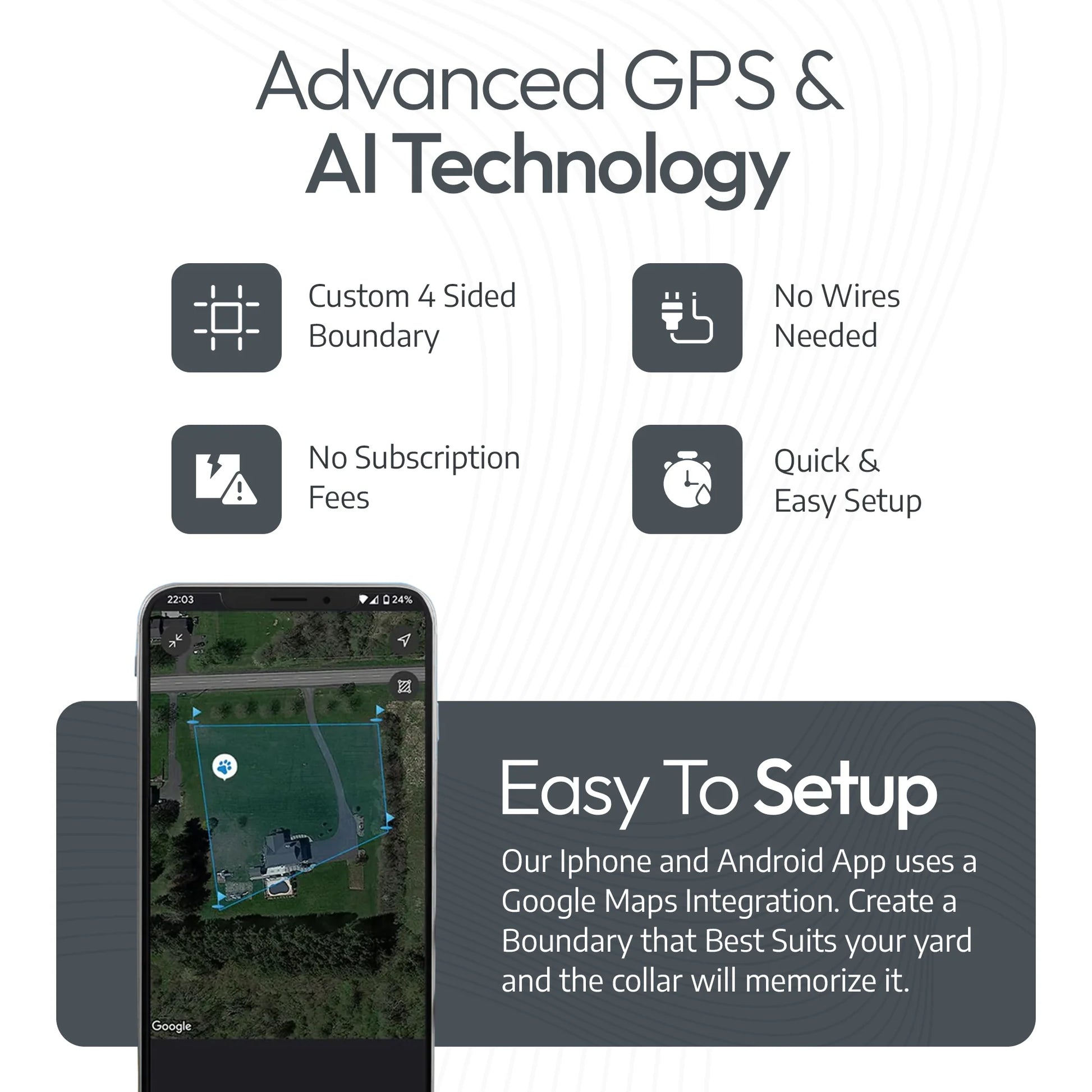 Pawtronic Pro Series Wireless GPS Dog Fence - Ultimate Safety for Your Furry Friend!