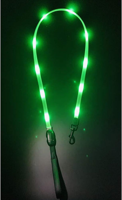 Led Dog Collar Light, USB Rechargeable Lighted up Collars Glowing in Dark Make Pets Safe from Danger at Night