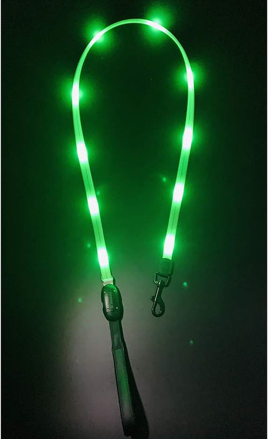 Led Dog Collar Light, USB Rechargeable Lighted up Collars Glowing in Dark Make Pets Safe from Danger at Night