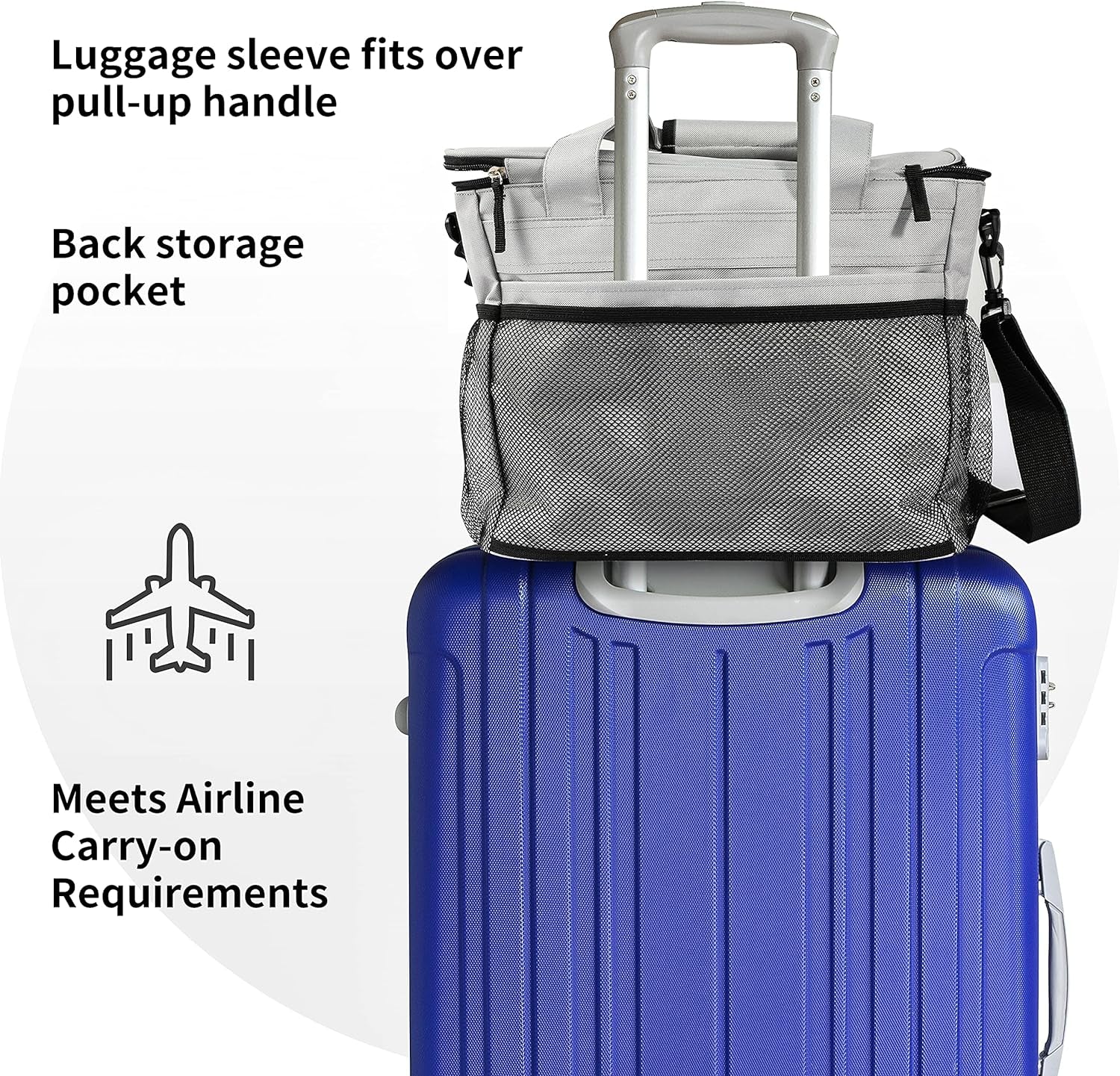Stylish Pet Travel Bag: Airline Approved Tote for Dogs & Cats - Includes Multi-Function Pockets & Collapsible Bowls (Gray)