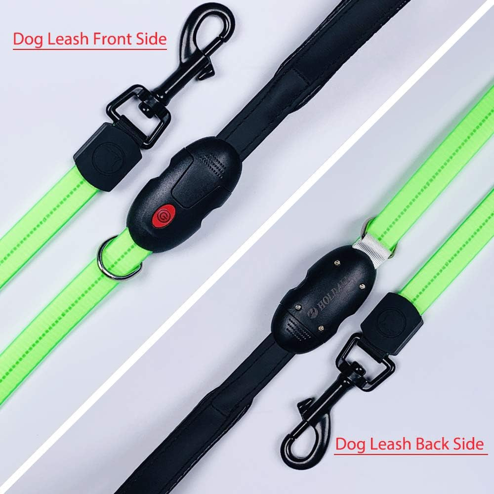 Led Dog Collar Light, USB Rechargeable Lighted up Collars Glowing in Dark Make Pets Safe from Danger at Night