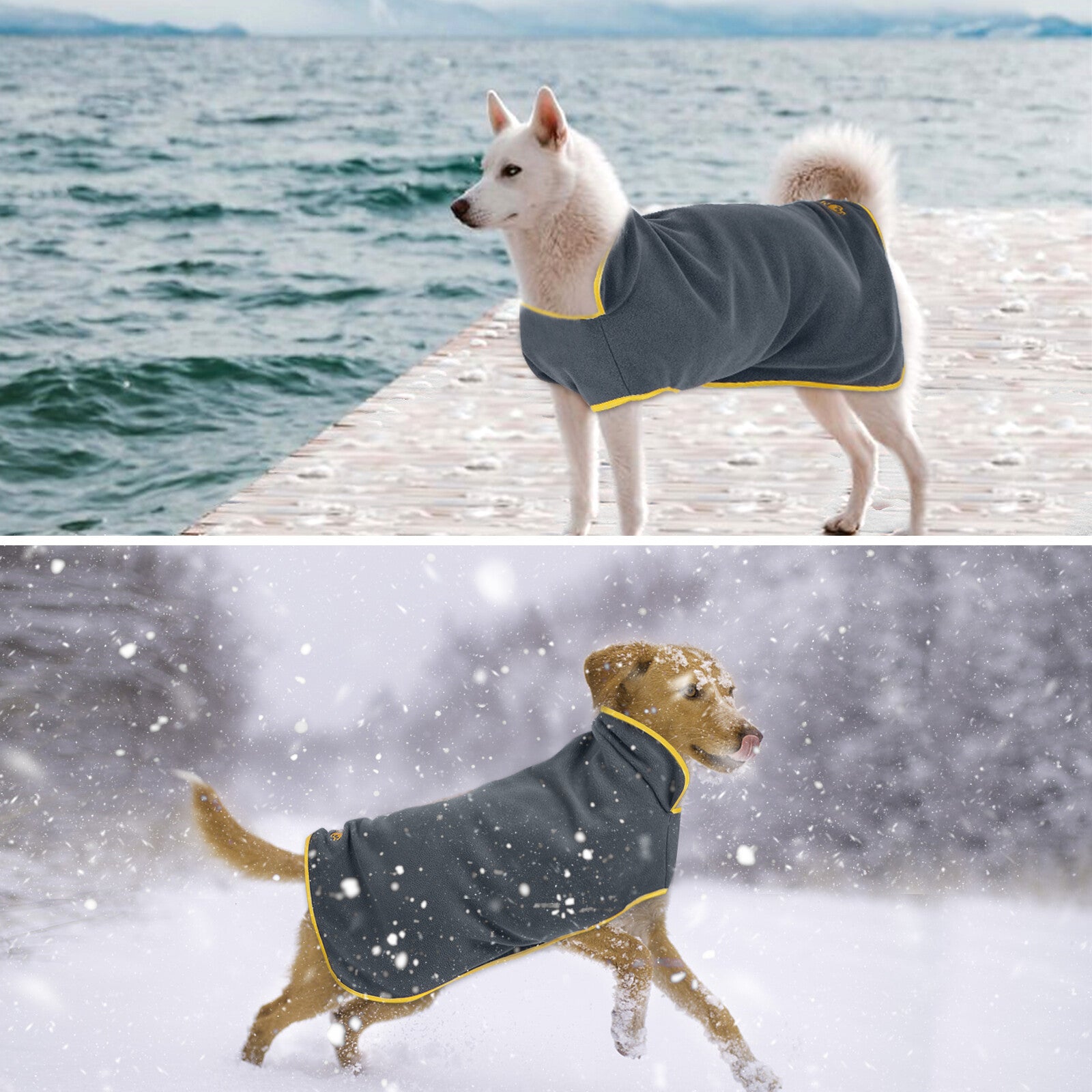 Cozy Fleece Vest for Dogs & Cats - Winter Coat & Raincoat Liner in XXL