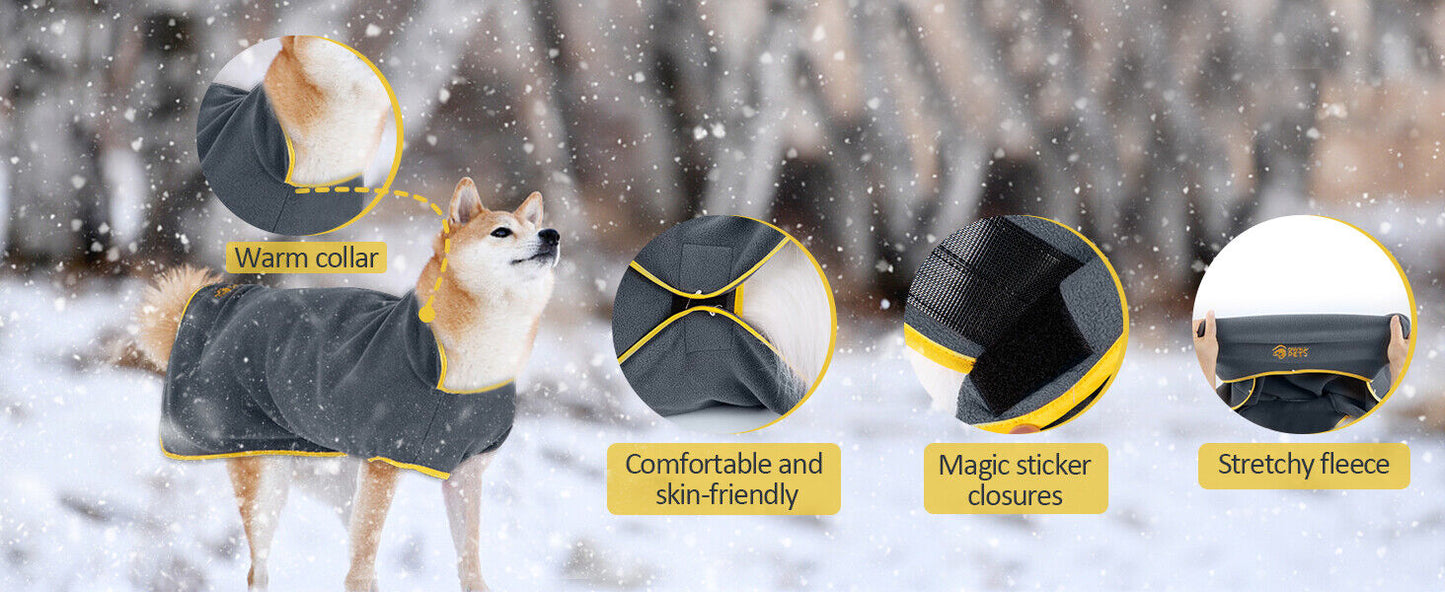 Cozy Fleece Vest for Dogs & Cats - Winter Coat & Raincoat Liner in XXL